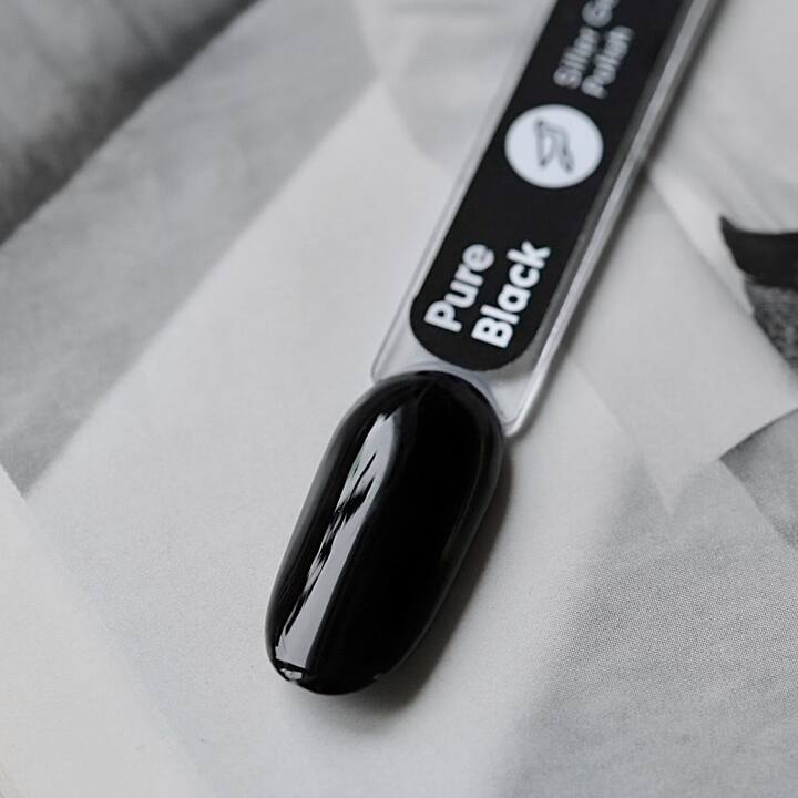 SILLER Gel Polish PURE BLACK, ідеальний чорний, 8 ml, гель-лак #2