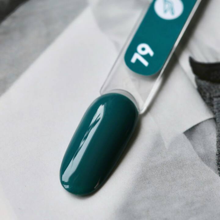 SILLER Gel Polish №79 DARK TURQUOISE, темно-бірюзовий, 8 ml, гель-лак #2