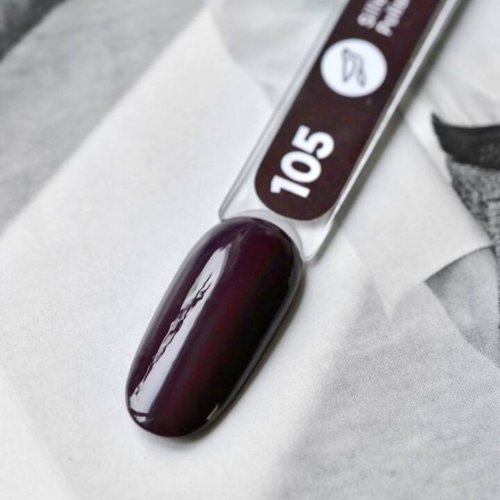 SILLER Gel Polish №105 EGGPLANT, баклажан, 8 ml, гель-лак #2