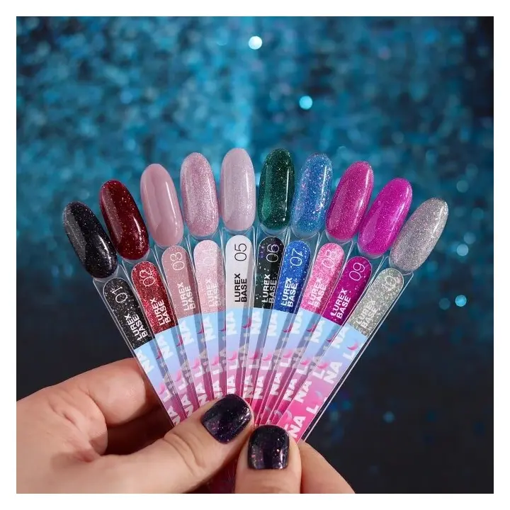 LUNAmoon. Lurex Base #05, Reflective, 13 ml, світловідбиваюча база #5