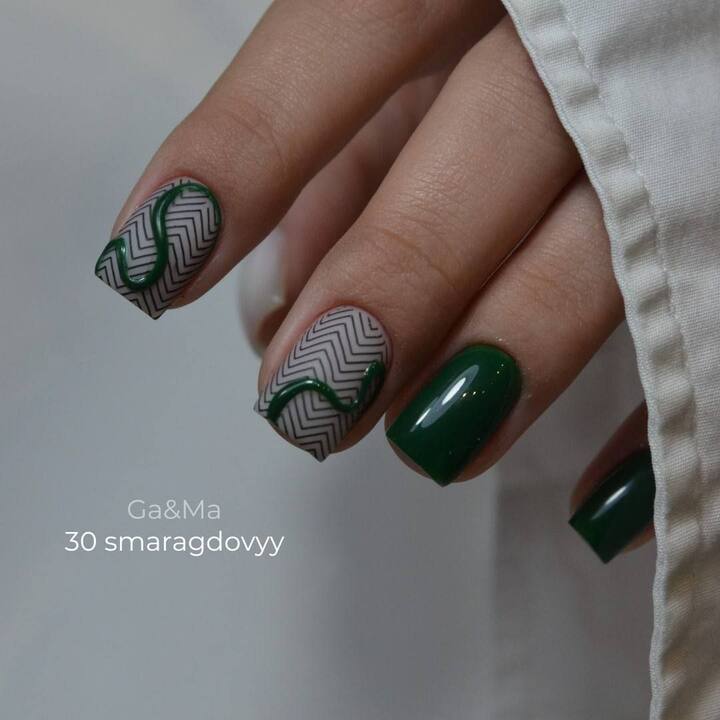 GA&MA. Gel polish #30 EMERALD, 10 ml, gel polish, szmaragdowy #4