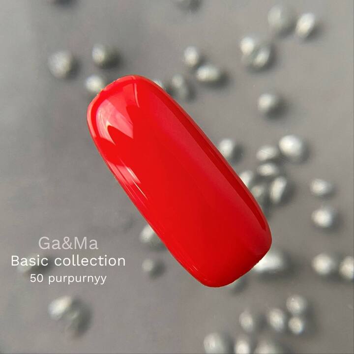 GA&MA. Gel polish #50 FLAME, 10 ml, gel polish, porpora #6