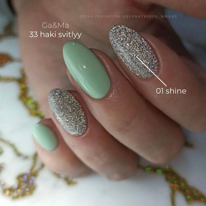GA&MA. Gel polish #33 LIGHT KHAKI, 10 ml, гель-лак, світлий хакі #5