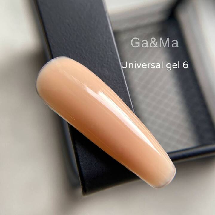 GA&MA. Universal gel 6, гель без опилу, рідкий, 15 ml #3