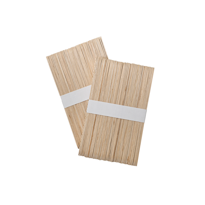 STALEKS. 100 pcs Wooden Wax Applicator Stick #1, ШПАТЕЛЬ для депіляціі, 100 шт #4