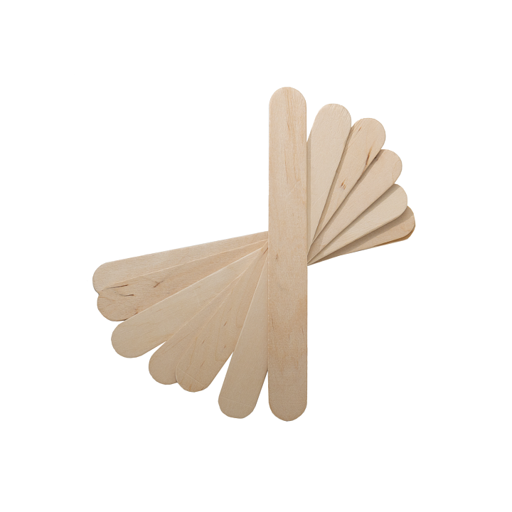 STALEKS. 100 pcs Wooden Wax Applicator Stick #1, ШПАТЕЛЬ для депіляціі, 100 шт #3