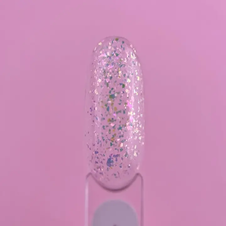 LUNAmoon. Mercury Top Coat, 13 ml, Топ з блискітками #3