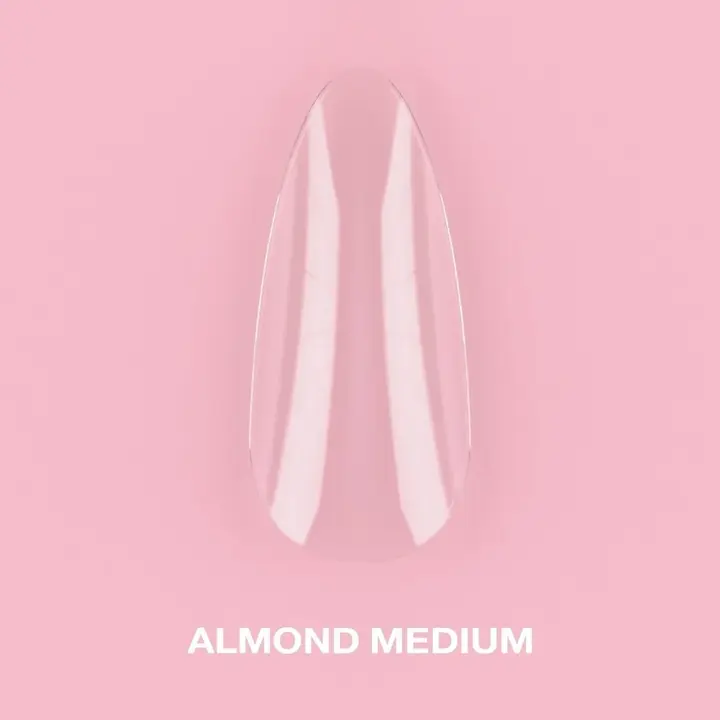 LUNAmoon. Gel Tips, Almond Medium, 500 шт, гелеві тіпси, середній мигдаль #1