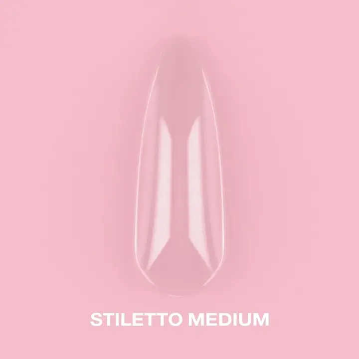 LUNAmoon. Gel Tips, Stiletto Medium, 500 шт, гелевые типсы, средний стилет #1