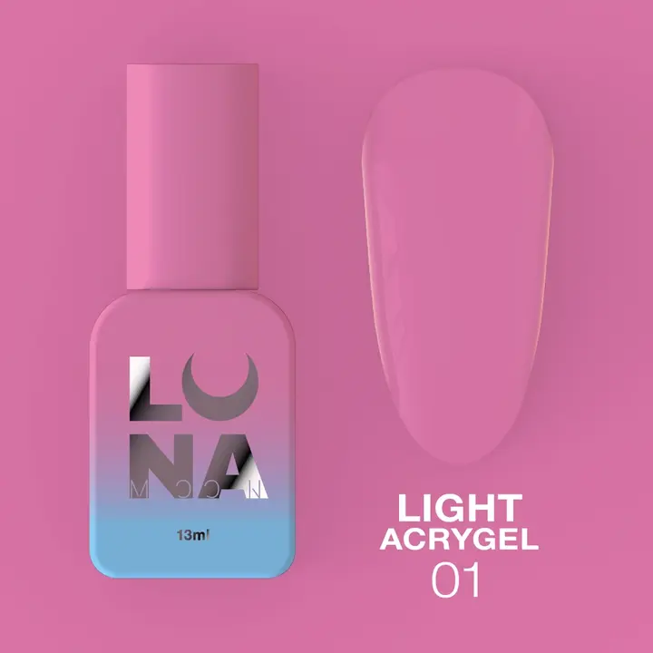LUNAmoon. Light Acrygel #1 Clear, 13 ml, рідкий гель, прозорий #2