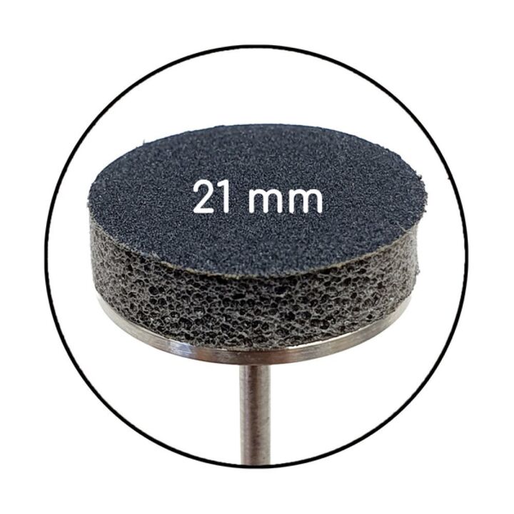 The Pilochki Набір 50 шт, Змінні бафи 100 грит для диска Ø 21 mm, чорні #2