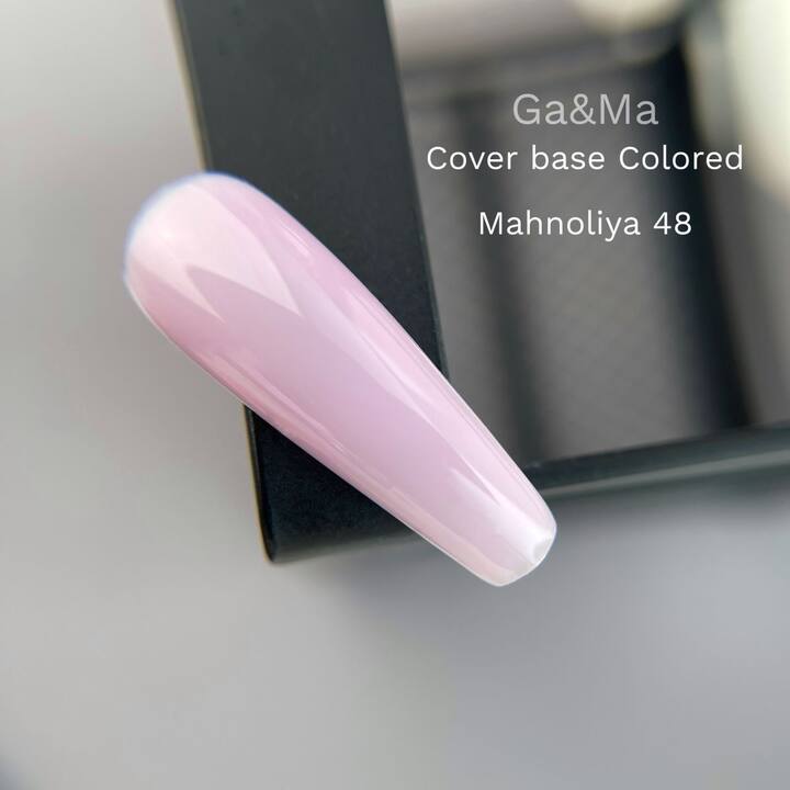 GA&MA. Colored base #48, Magnolia, 15 ml, кольорова база, Магнолія #2