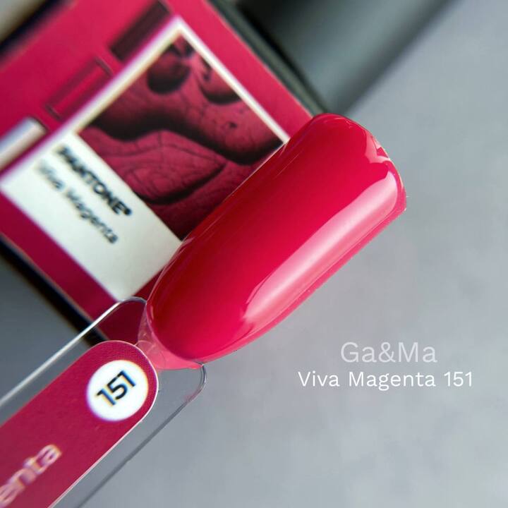 GA&MA. Gel polish #151 Viva Magenta, 10 ml, Gellack #6