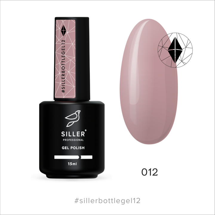 SILLER Bottle Gel №12 Нюд, 15 ml, гель твердий #1