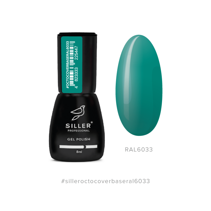 SILLER Octo Cover Base NEON, 8 ml, База з активним компонентом Octopirox, RAL 6033 #1