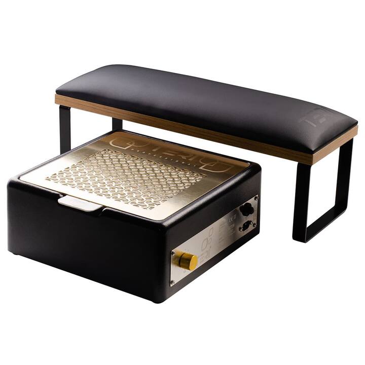 Teri. Manicure Armrest, LOFT, size L, Black/Wood. Підлокітник, чорний/дерево, розмір L #2
