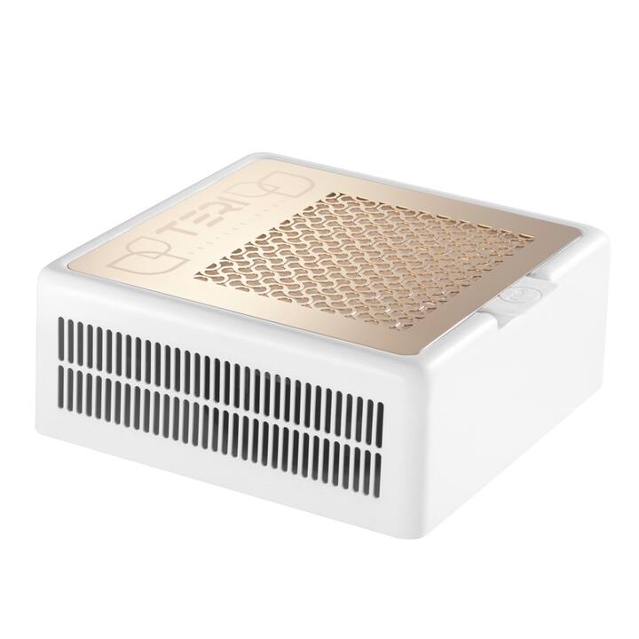 TERI, Desktop portable Nail dust Collector "Teri Turbo M", Витяжка настільна, біла зі сталевою решіткою "gold" #2