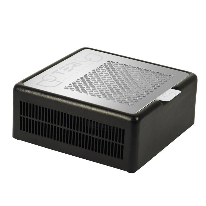 TERI, Desktop portable Nail dust Collector "Teri Turbo M", Витяжка настільна, чорна зі сталевою решіткою "metallic" #2