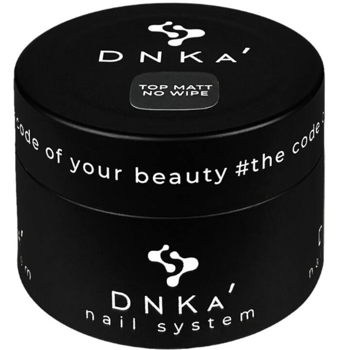 DNKa’. Matte Top coat, No Wipe, 30 ml, "suede", матовий топ з ефектом замші, без липкого шару #1