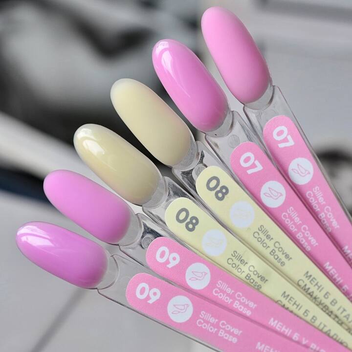 SILLER Color Base №9, рожева фуксія, 8 ml #2