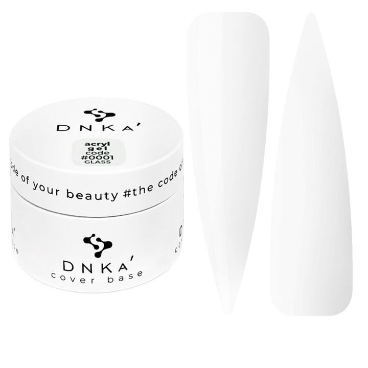 DNKa’ Аcryl Gel #0001 Glass, прозорий, 30 ml, акрилгель #1
