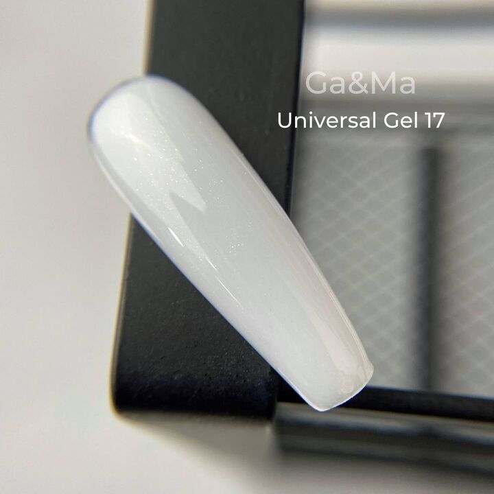 GA&MA. Universal gel 17, гель без опилу, рідкий, з шимером, 30 ml #2