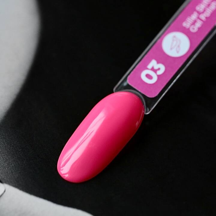 SILLER Gel Polish Skittles №3, рожевий неон, 8 ml, гель-лак #2