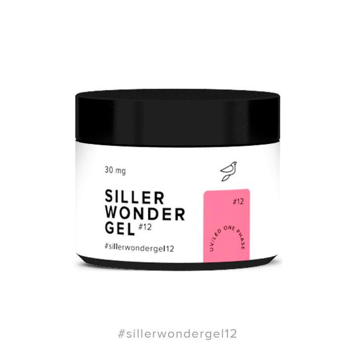 SILLER One Phase Wonder Gel №12 Рожевий, 30 ml #1