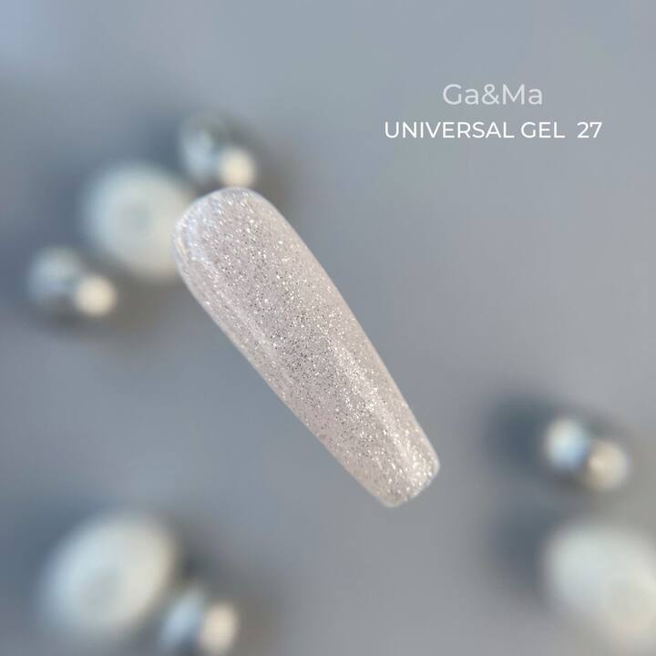 GA&MA. Universal gel 27, гель без опилу, рідкий, 15 ml #2