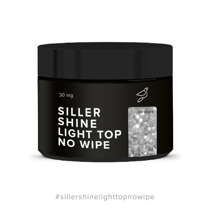SILLER Top Shine Light No Wipe, 30 ml, Топ світловідбиваючий #1
