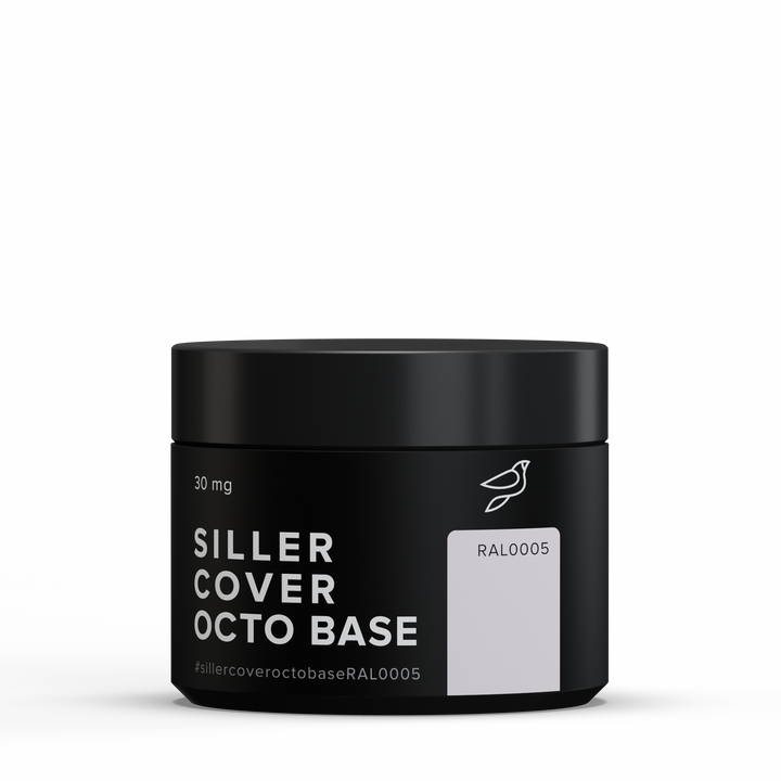 SILLER Octo Cover Base NUDE, 30 ml, База з активним компонентом Octopirox, RAL 0005 #1