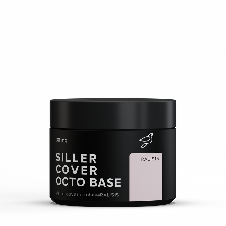 SILLER Octo Cover Base NUDE, 30 ml, База з активним компонентом Octopirox, RAL 1515 #1