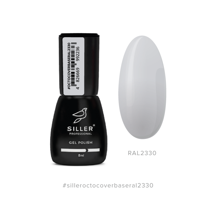 SILLER Octo Cover Base COLOR, 8 ml, Base avec composant actif Octopirox, RAL 2330 #1
