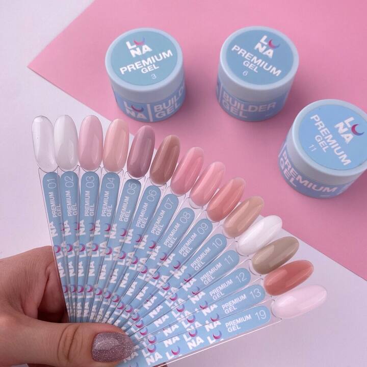 LUNAmoon. Premium Builder Gel #02 Milky, 15 ml, гель моделюючий, молочний #5