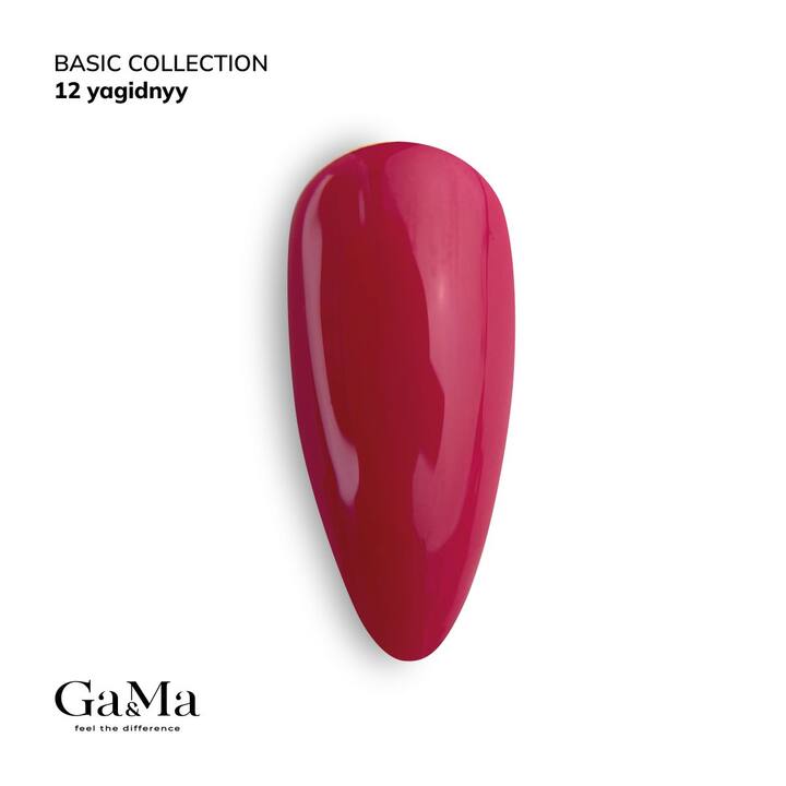 GA&MA. Gel polish #12 BERRY, 10 ml, гель-лак,  ягідний #2