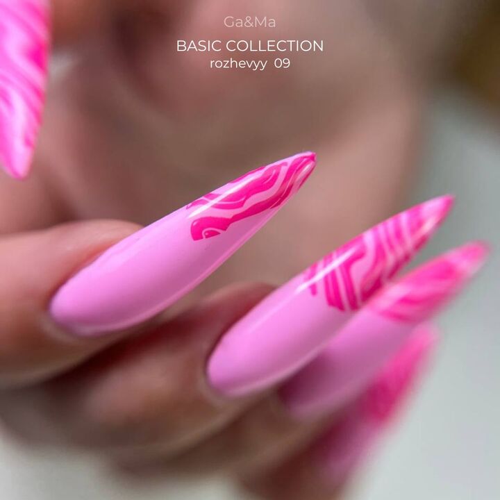 GA&MA. Gel polish #9 PINK, 10 ml, гель-лак, рожевий #3