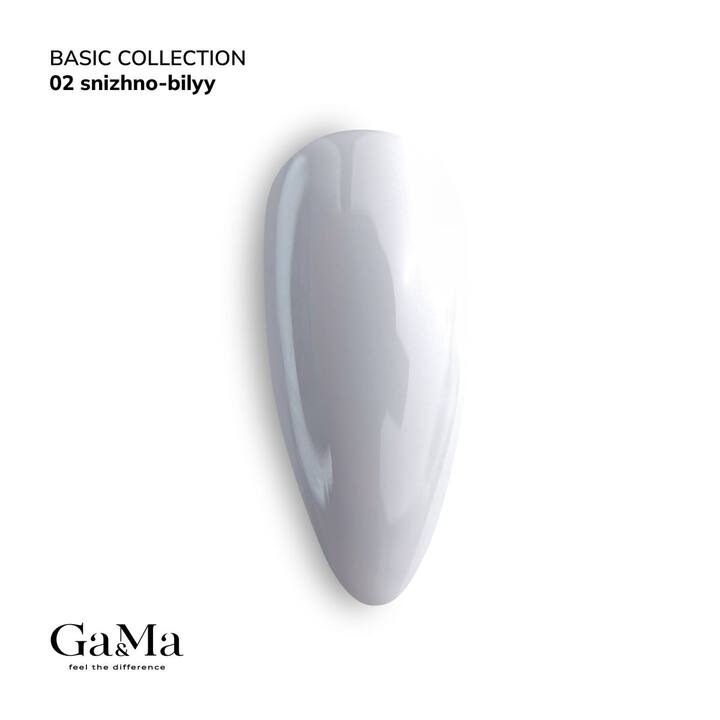 GA&MA. Gel polish #2 COLD WHITE, 15 ml, гель-лак, холодний білий #6