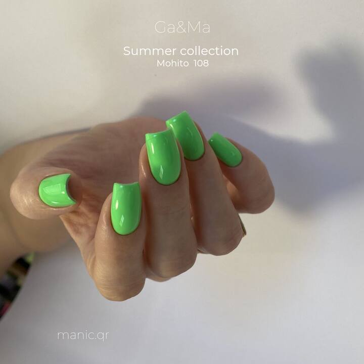 GA&MA. Gel polish #108 Mojito, 10 ml, гель-лак, Мохіто #2
