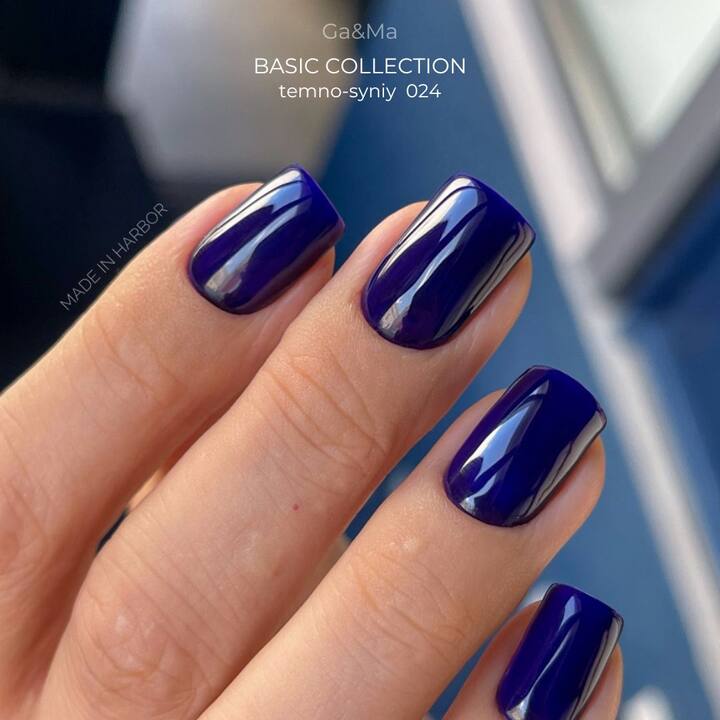 GA&MA. Gel polish #24 DARK BLUE, 10 ml, Gel-Polish, dunkelblau #4