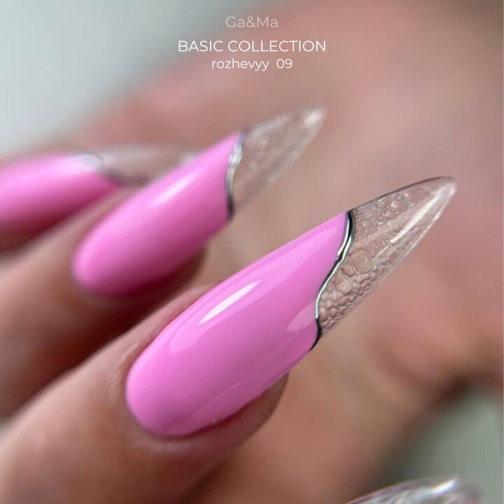 GA&MA. Gel polish #9 PINK, 10 ml, гель-лак, рожевий #4
