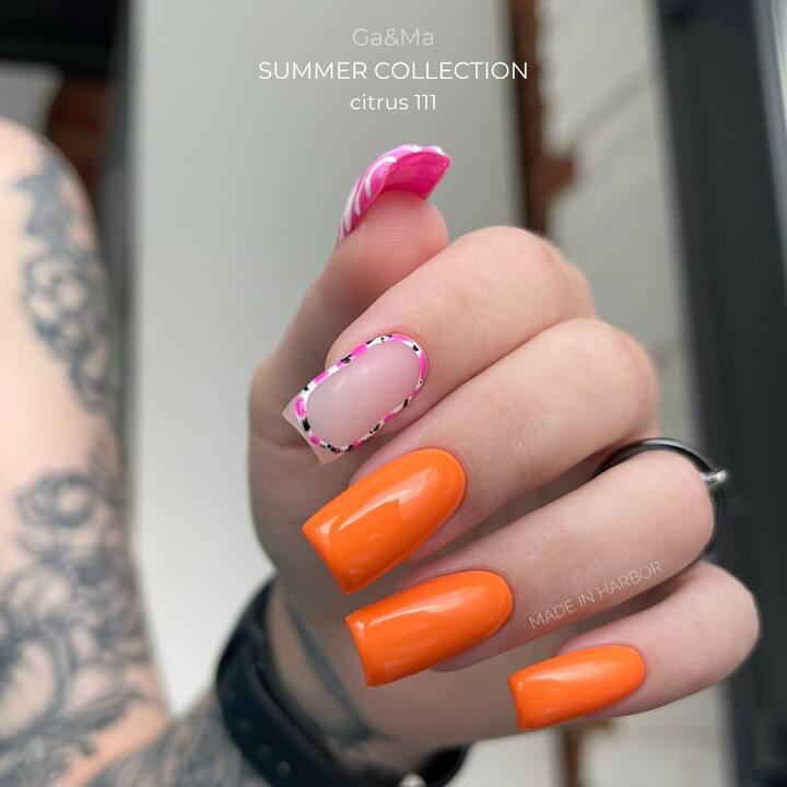 GA&MA. Gel polish #111 Citrus, 10 ml, gel polish, Citrus #6