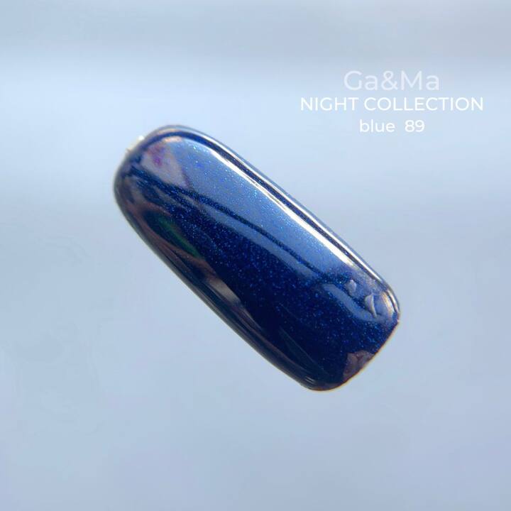 GA&MA. Gel polish #89 SHIMMER BLUE, 10 ml, гель-лак, синій з шимером #3
