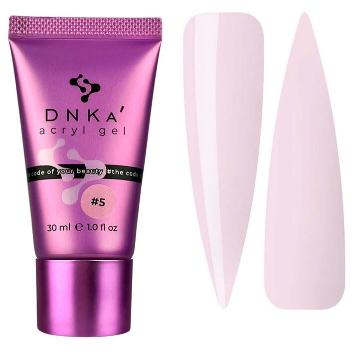 DNKa’ Аcryl Gel #0005 Powder, розовый, 30 ml, акрилгель (тюбик) #1
