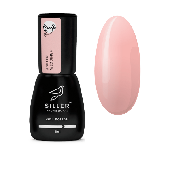 SILLER Gel Polish Wedding №4, рожевий персик, 8 ml, гель-лак #1