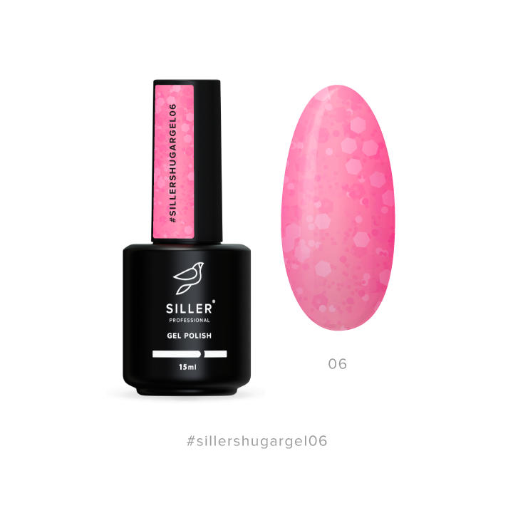 SILLER Gel Polish Sugar №6, 15 ml, гель-лак #1