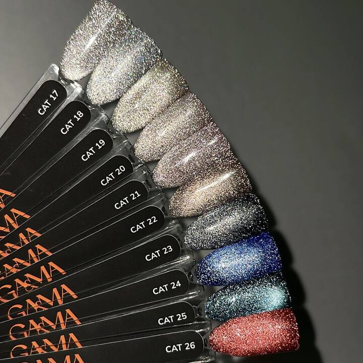 GA&MA. Gel polish Disco cat #19, гель-лак світловідбиваючий «Котяче око», 10 ml ( попередня упаковка) #3