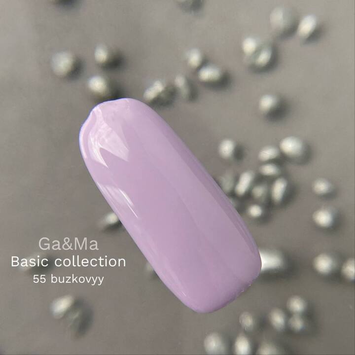 GA&MA. Gel polish #55 LILAC, 10 ml, lakier hybrydowy, liliowy #2