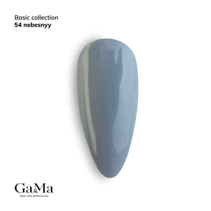 GA&MA. Gel polish #54 BLUE SKY, 10 ml, gel polish, bleu ciel #1