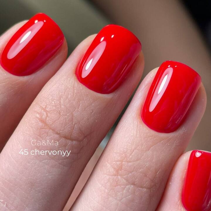 GA&MA. Gel polish #45 CLASSIC RED, 10 ml, gel polish, rouge #3