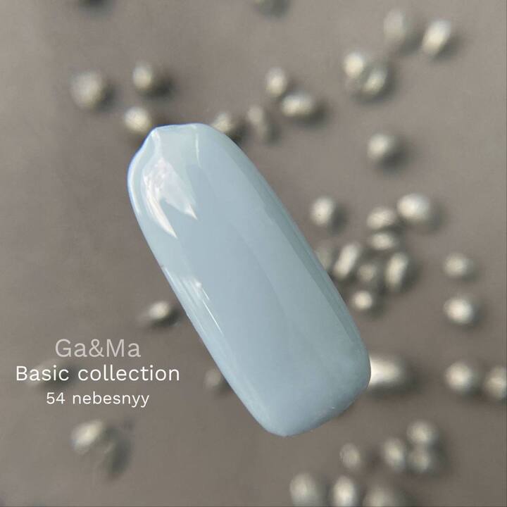 GA&MA. Gel polish #54 BLUE SKY, 10 ml, gel polish, bleu ciel #2